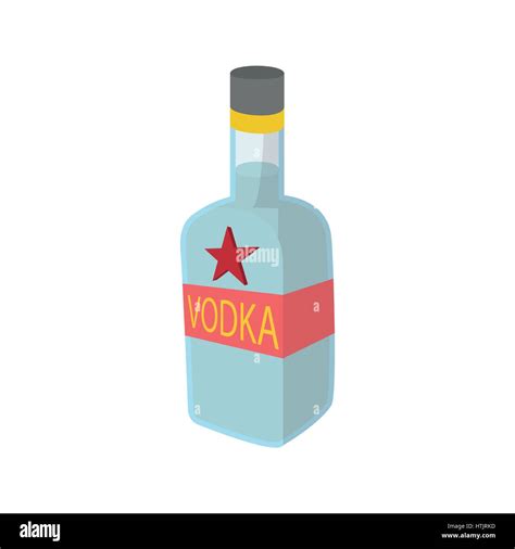 Bottle Of Vodka Icon Cartoon Style Stock Vector Image And Art Alamy