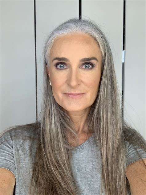 Going Grey Gracefully Long Hair Fashion Style