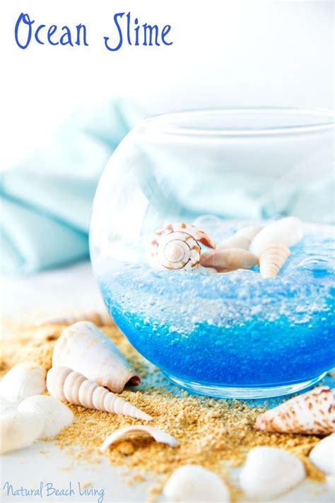 Ocean Slime For Kids The Best Clear Slime Recipe Natural Beach