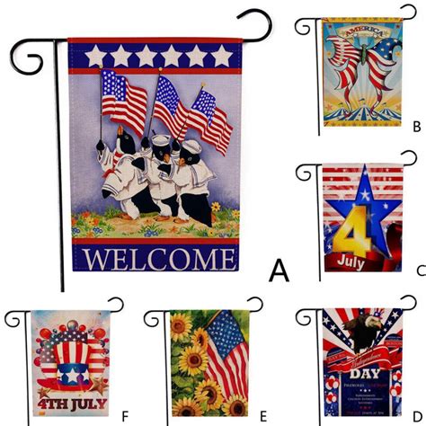 Happy Independence Day Garden Flag Indoor Outdoor Home Decor Printing Flag Jane1 In Flags