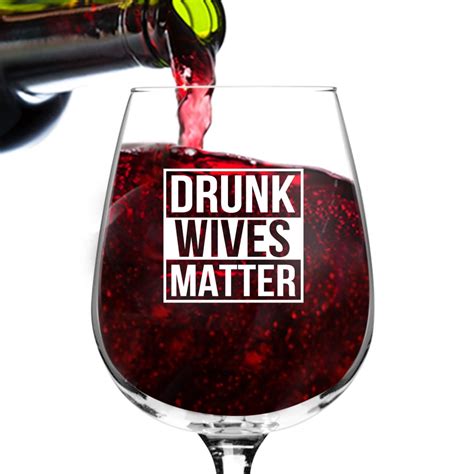 Drunk Wives Matter Funny Wine Glass Ts For Women Premium Birthday T For Her Mom Best