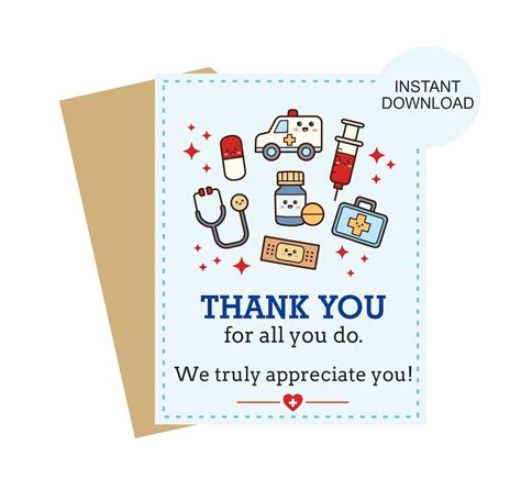 Doctor Card Printable Doctors Day Card Doctor Thank You Etsy Canada