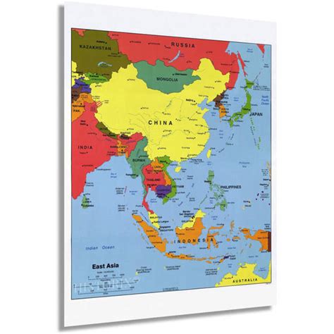 Asia Map Chart Teacher Created Resources