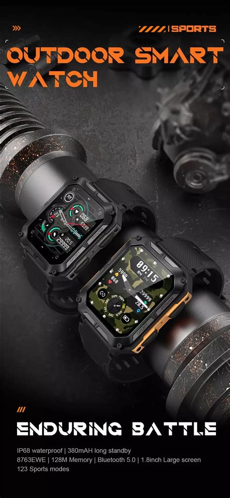 C20 Pro 2023 Men S Smart Watch Ip68 Waterproof