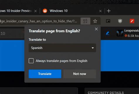 Microsoft Translator Is Now Integrated With Microsoft Edge Chromium