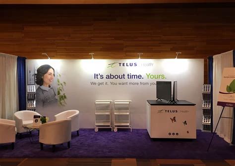 Telus 10x20 Inline Trade Show Booth Portable Exhibits Skyline