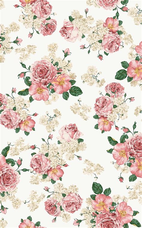 Pastel Pink Floral Pattern