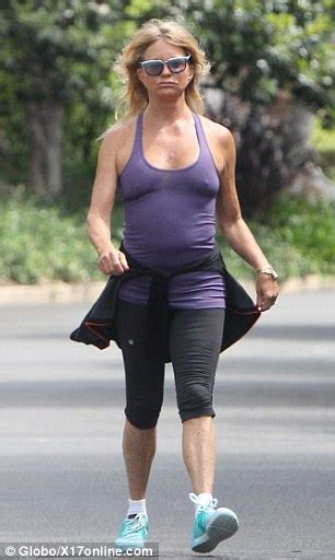 Goldie Hawn Braless As She Shapes Up With A Run Around Brentwood