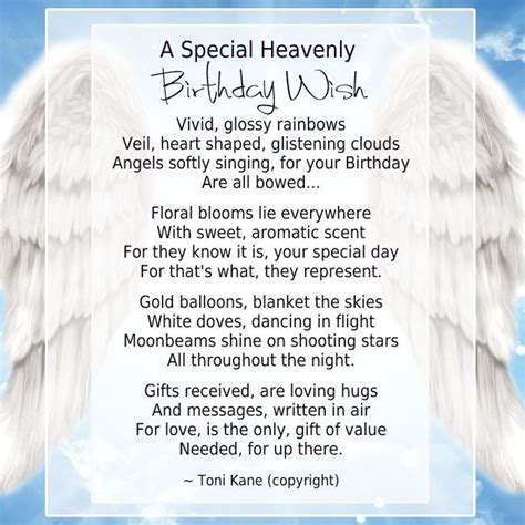 For Dadloved One In Heaven On Birthday A Special Heavenly Birthday