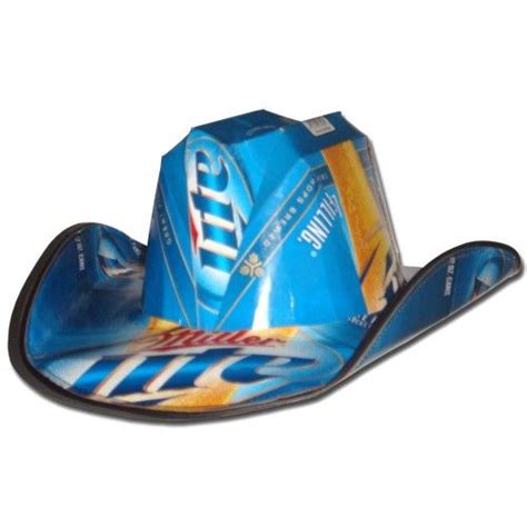 Miller Lite Beer Box Cowboy Hat Officially Licensed By Miller Lite