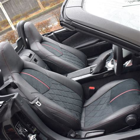 Custom handmade mx seat covers made to order. DAMD Quilted Seat Covers For Miata MX-5 ND 2016+ | REV9