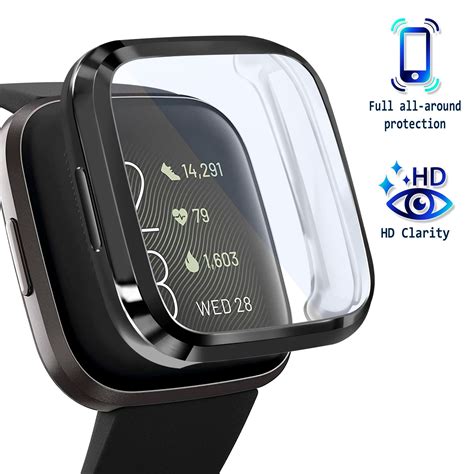 Screen Protector For Fitbit Versa 2 Smartwatch With Soft Tpu Rubber