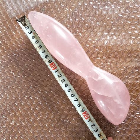 Buy 24cm Rose Quartz Crystal Wand Long Natural Pink Rose Quartz Crystal Massage