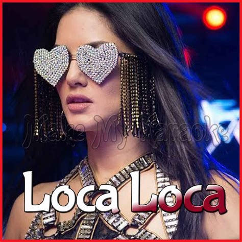 A Woman Wearing Heart Shaped Sunglasses With The Words Loca Loca Written On It
