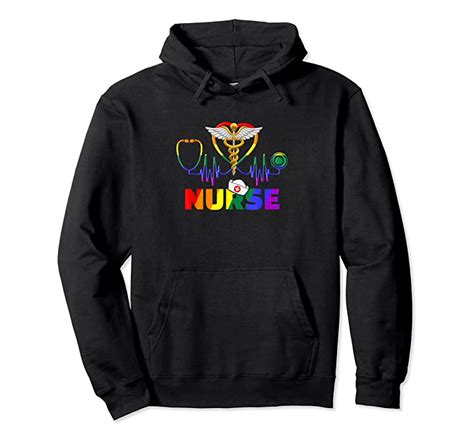 Unisex Nurse Lgbt Q Gay Pride Rainbow Flag Registered Nursing Rn T
