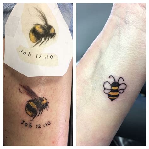 Cute Bumble Bee Tattoo
