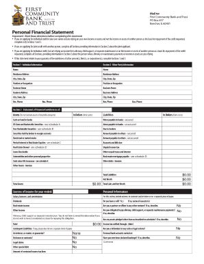 Consolidated financial statements provide a comprehensive overview of a company's financial operations for the entire group of entities. 10 Printable fillable generic personal financial statement Forms and Templates - Fillable ...