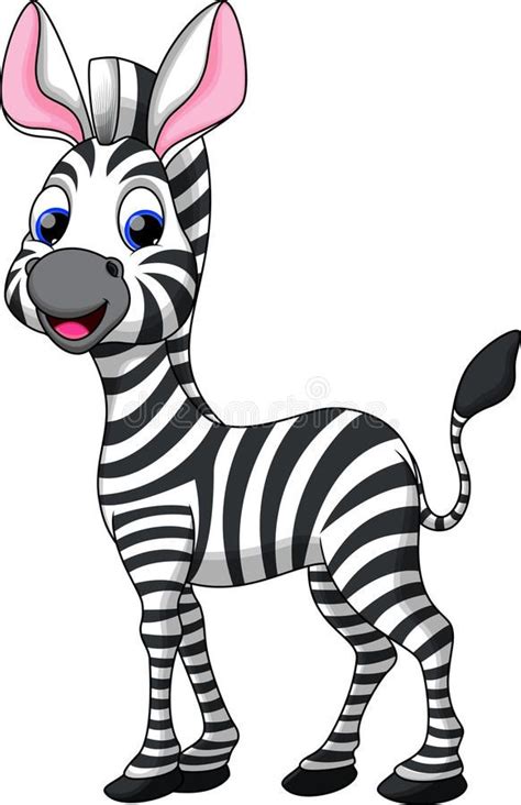 Photo About Illustration Of Funny Zebra Cartoon Illustration Of Foal