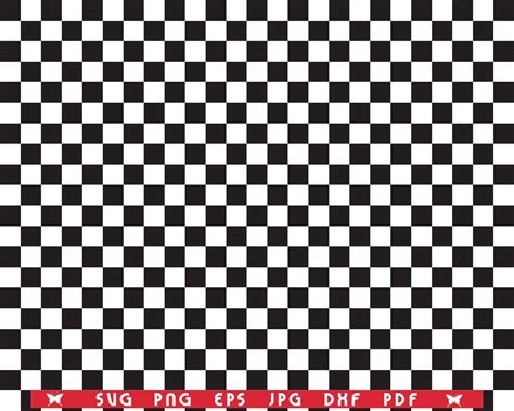 Svg Checkerboard Seamless Pattern Digital Clipart Files Eps Etsy