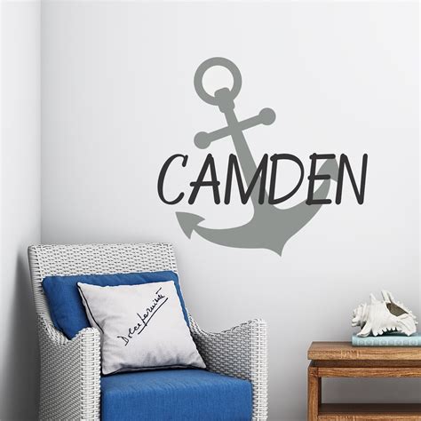 Nautical Wall Decal Anchor Wall Decal Nautical Decal Etsy
