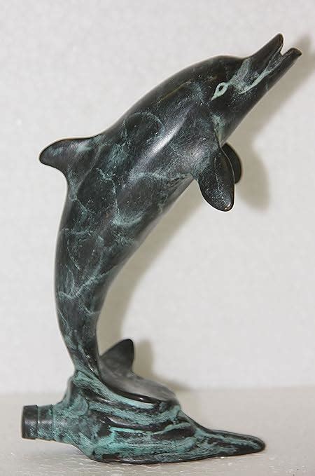 Wasserspeier Delfin Skulptur Aus Bronze Amazonde Garten
