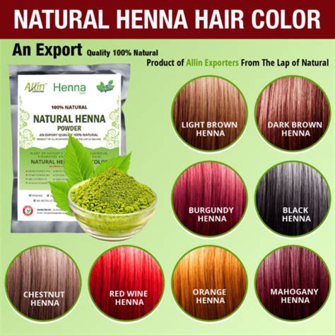 Natural Henna Hair Color 100 Organic And Chemical Free Henna For