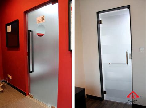 Discover a large selection of elegant glass and wood doors in various styles. VVP/Dorma Glass Swing Door -Reliance Home