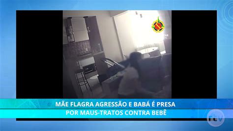 Mãe flagra agressão e babá é presa por maus tratos contra bebê YouTube