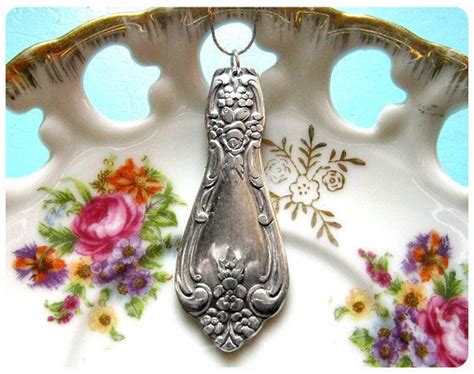 Emily Spoon Necklace Upcycled Repurposed Spoon Jewelry Etsy Spoon