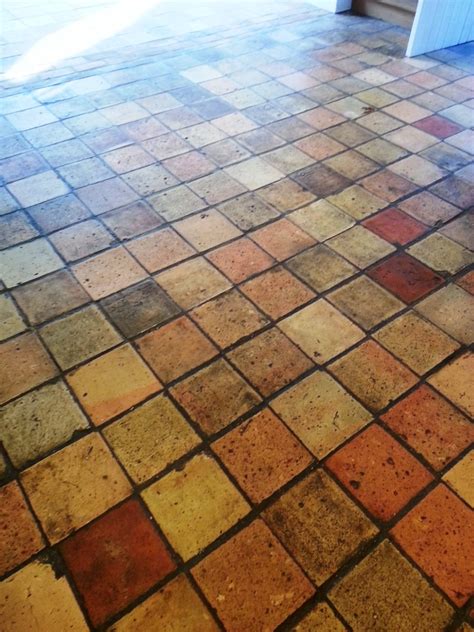 Victorian Brick Floor Tile Restoration In Colmworth Bedfordshire Tile