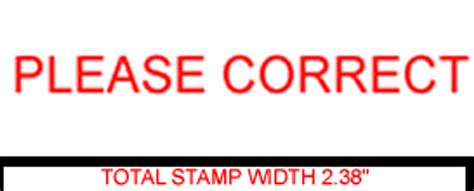 Please Correct Rubber Stamp For Office Use Self Inking Melrose Stamp