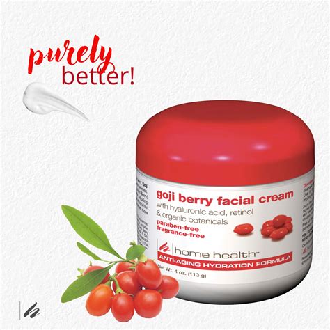 Home Health Goji Berry Facial Cream 4 Oz Moisturizing And Anti Aging