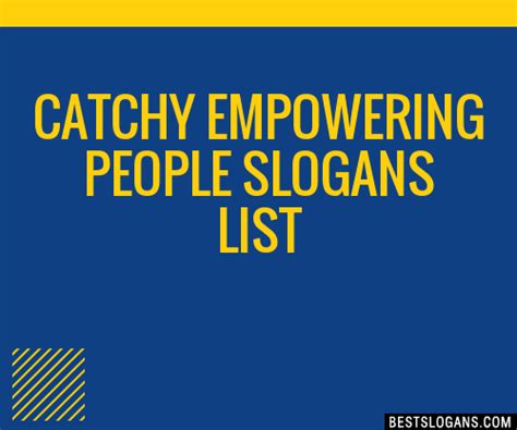 40 Catchy Empowering People Slogans List Phrases Taglines And Names