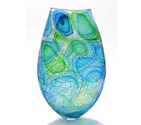 Bob Crooks Glass Modern Glass Vases Glass Art Sculpture Glass Art