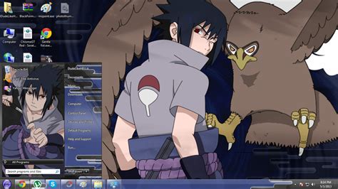 Sasuke Theme Tema Windows 7 By Lightuzumaki0237 On Deviantart