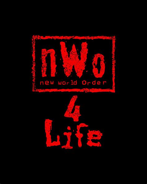 Wwe Nwo Wolfpac Nwo 4 Life Graphic Drawing By Lucy Wilk