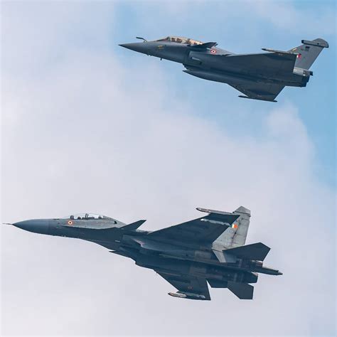 Su 30mki And Dassault Rafale Of The Indian Air Force 1080x1080