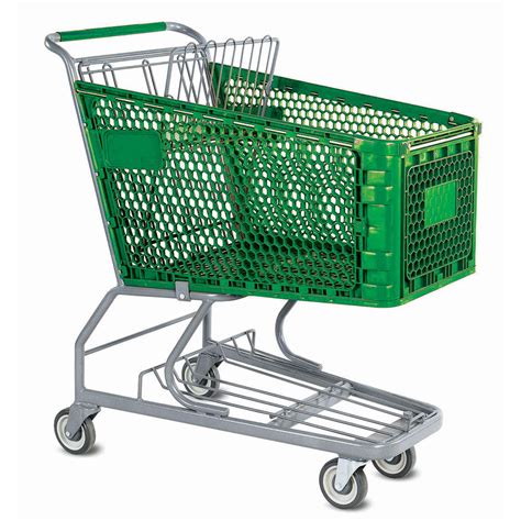 Metal Shopping Cart With 5dia Wheels