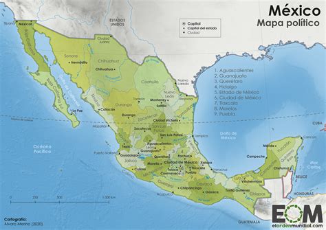 El Mapa Político De México Mapas De El Orden Mundial Eom Easy Reader