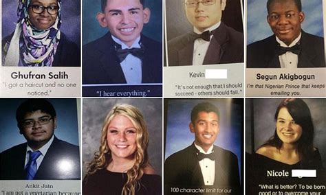 Are These The Funniest School Yearbook Entries Yet Daily Mail Online