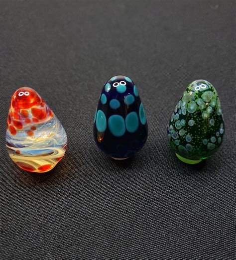 Glass Easter Eggs Large Size Handmade Borosilicate Lampwork Etsy