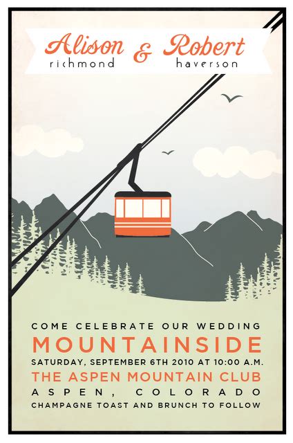 Simple And Nicely Worded I Like This A Lot Ski Wedding