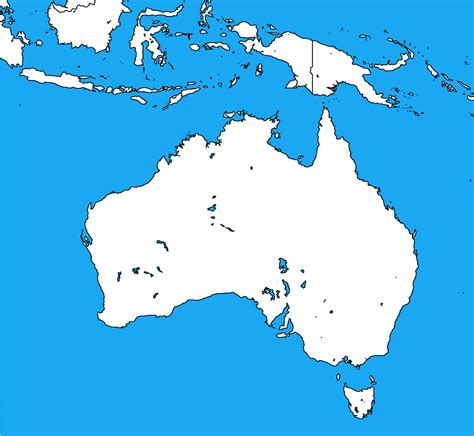 Blank Map Of Australia And Parts Of Indonesia By Dinospain On Deviantart