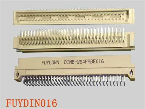 2 Rows Brass 64 Pin Din 41612 Right Angle Pcb Plug Euro B Type Connector