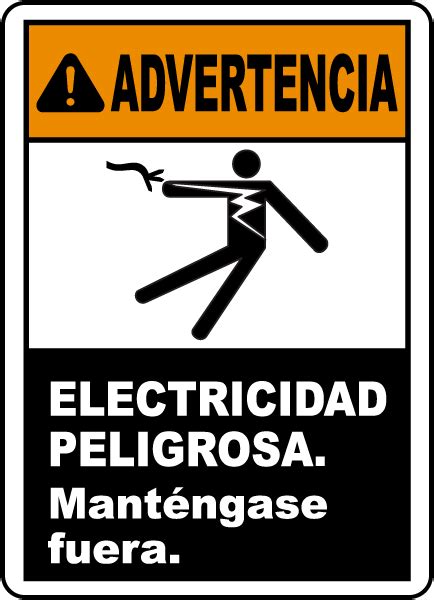 Quoted → citado, como cita, cotizado quoted price → precio de cotización quoter → s. Spanish Warning Electrical Hazard Keep Out Sign E3393SP - by SafetySign.com