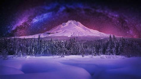 1920x1080px Free Download Hd Wallpaper Nature Purple Milky Way