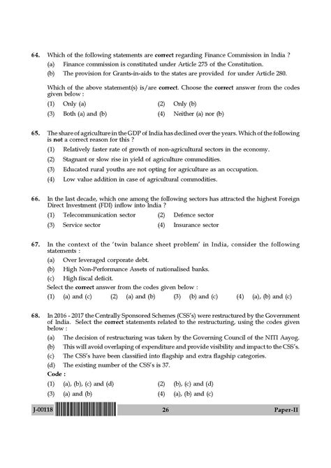 Economics Question Paper Ii July 2018 In English Ugc Net Previous