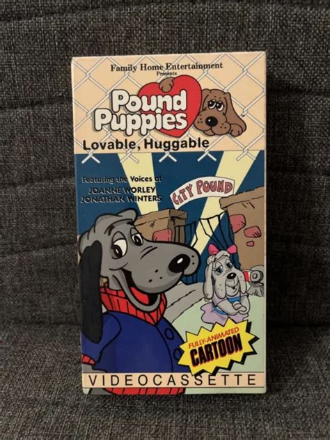 Rare Tonka Home Video Pound Puppies Lovable Huggable Vhs Oop Vtg Plush Picclick