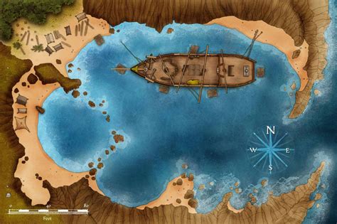 Plunder And Peril Adventure Map For Pathfinder Rpg On Behance Fantasy