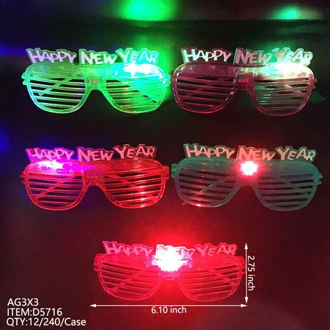 led glasses 2023 light up glasses glowing glasses for new year party set of 8pcs ebay